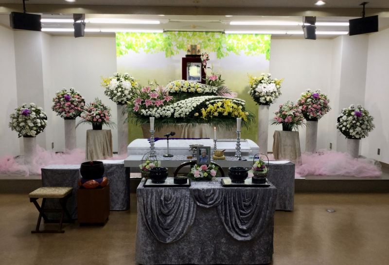 貸し式場での葬儀施工事例